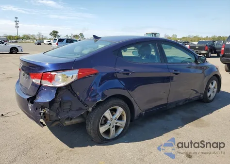 2013 Hyundai Elantra Gls из США, поврежденный, VIN 5NPDH4AE4DH236686